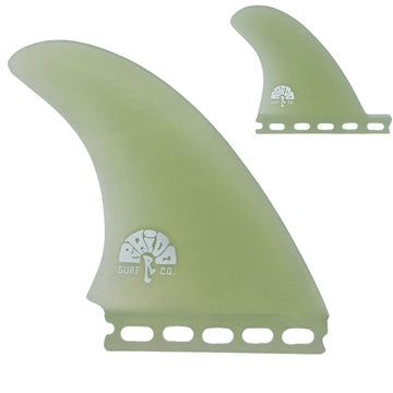 Clear Upright Twin Fin + Trailer Stabiliser